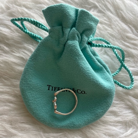 Tiffany and Co. Open Heart Ring Size 4 - Picture 4 of 14